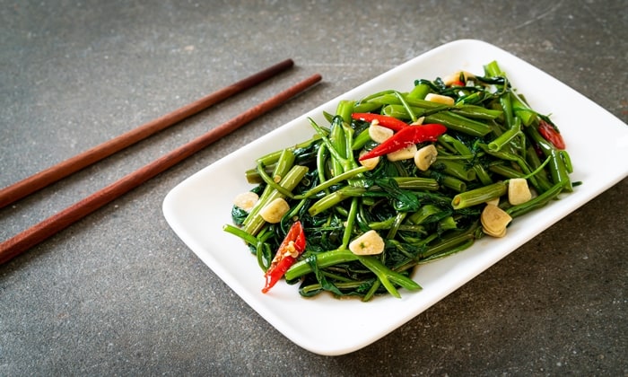 สูตรผัดผักบุ้ง เมนูอาหารที่มีประโยชน์ต่อสุขภาพ