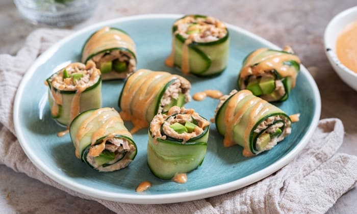 สูตร สลัดทูน่าแตงกวาโรล และประโยชน์ต่อสุขภาพ