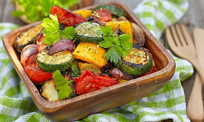 สูตรสลัดผักย่างเจ (อาหารเจ) เมนูอาหารเจเพื่อสุขภาพ