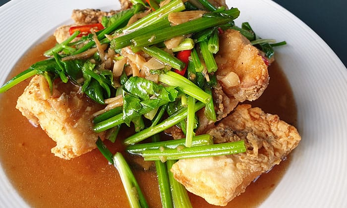 สูตรปลาช่อนผัดขึ้นฉ่าย