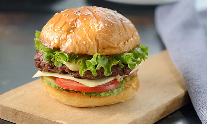 สูตรแฮมเบอร์เกอร์หมูโฮมเมด