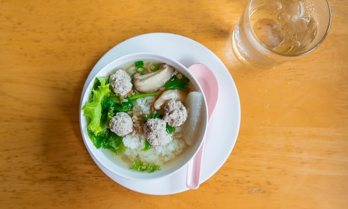 สูตรข้าวต้มหมูสับ