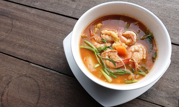 สูตรแกงส้มผักรวมกุ้ง