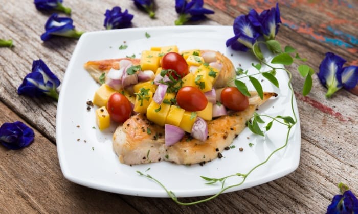 สูตรอกไก่ยำมะม่วง