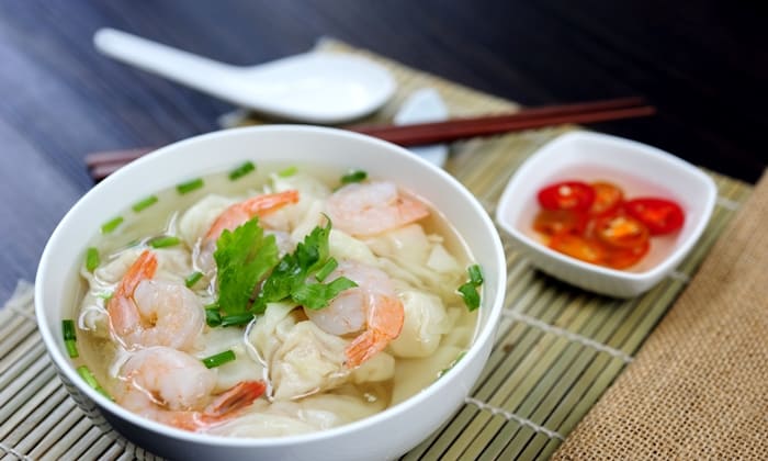 สูตรซุปเกี๊ยวกุ้ง