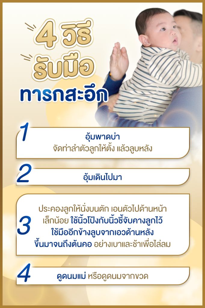 วิธีรับมือทารกสะอึก ลูกสะอึกคุณแม่รับมืออย่างไร